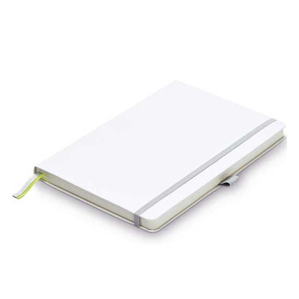 LAMY SOFTCOVER A5 WHITE RULED NOTEBOOK - STITCHED