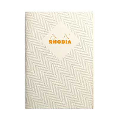 RHODIA HERITAGE A5 WHITE RULED NOTEBOOK - STAPLE